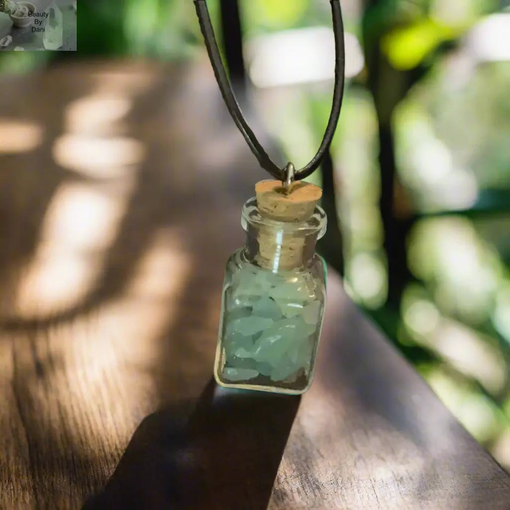 Aventurine Green Chips Necklace Beauty by Dani