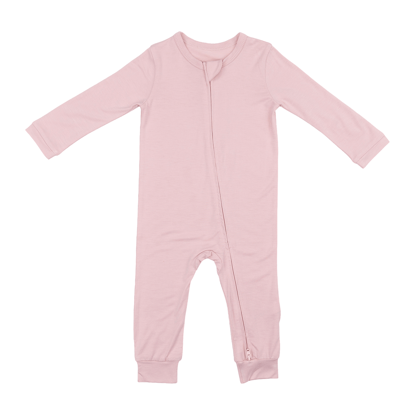 Larkspur Baby Zip Romper in Rose
