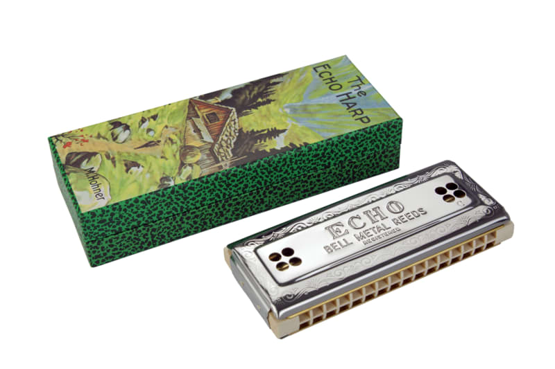 Echo Harp Key of C/G 2x32 Tremolo Harmonica Hohner