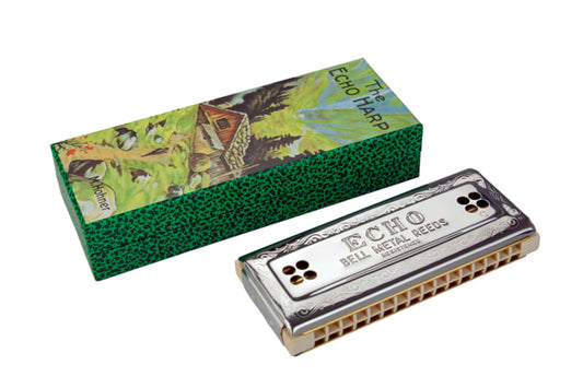Echo Harp Key of C/G 2x32 Tremolo Harmonica Hohner
