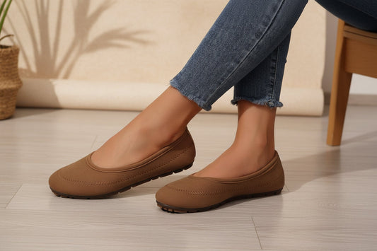 Women’s Low-Cut Round Toe Slip-On Flat Loafers Casual Shoes