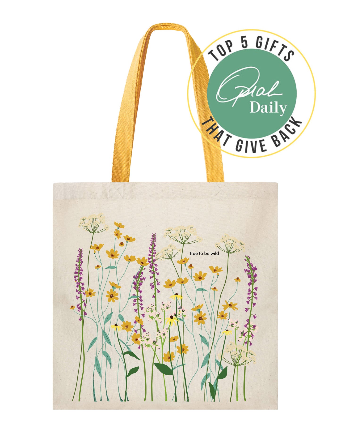 Free to Be Wild Organic Cotton Tote Bag