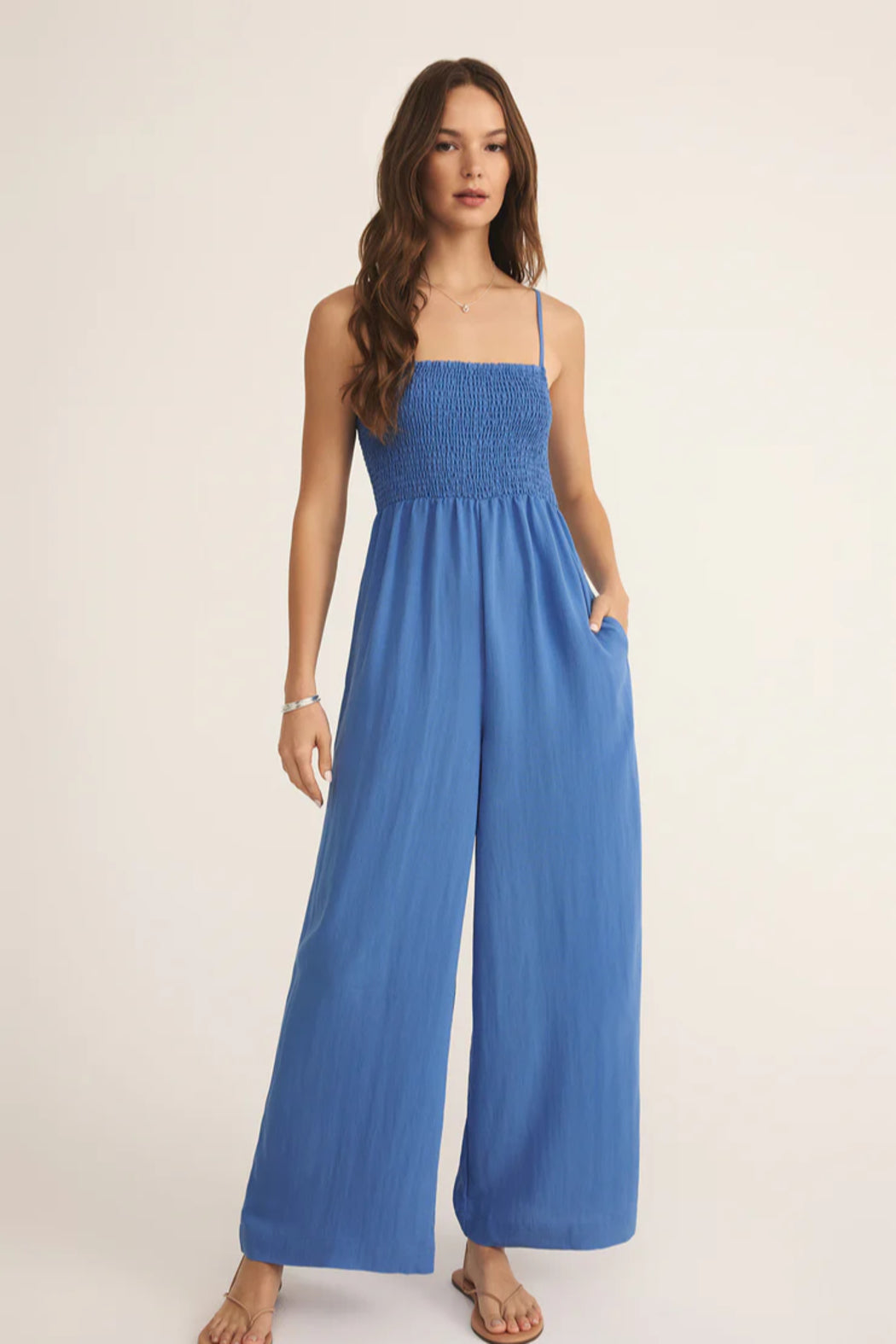 Beachside Smocked Jumpsuit