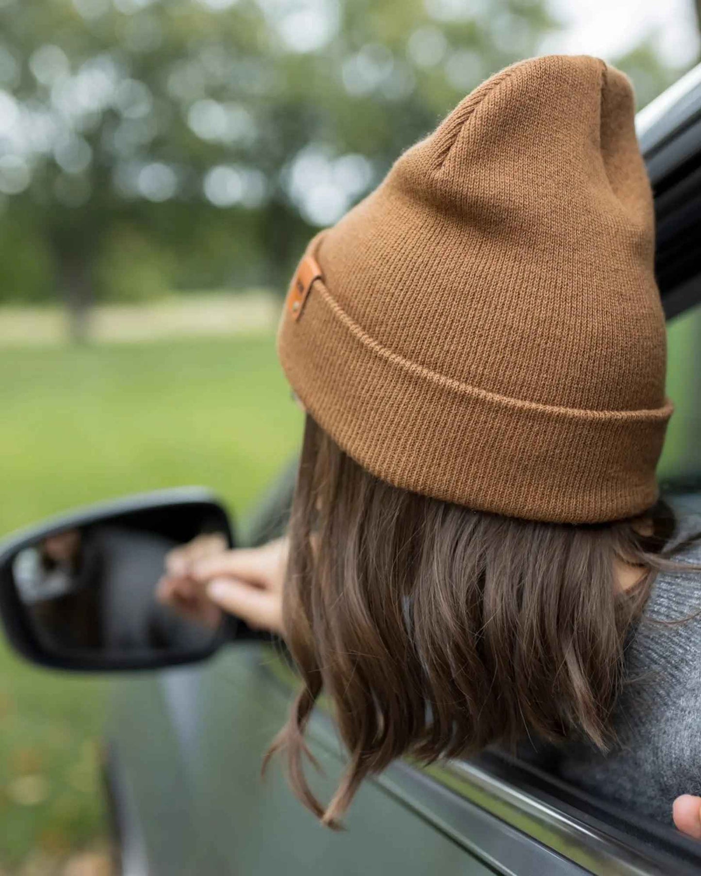 Camel Brown Classic Knit Cuffed Beanie HAAKWEAR