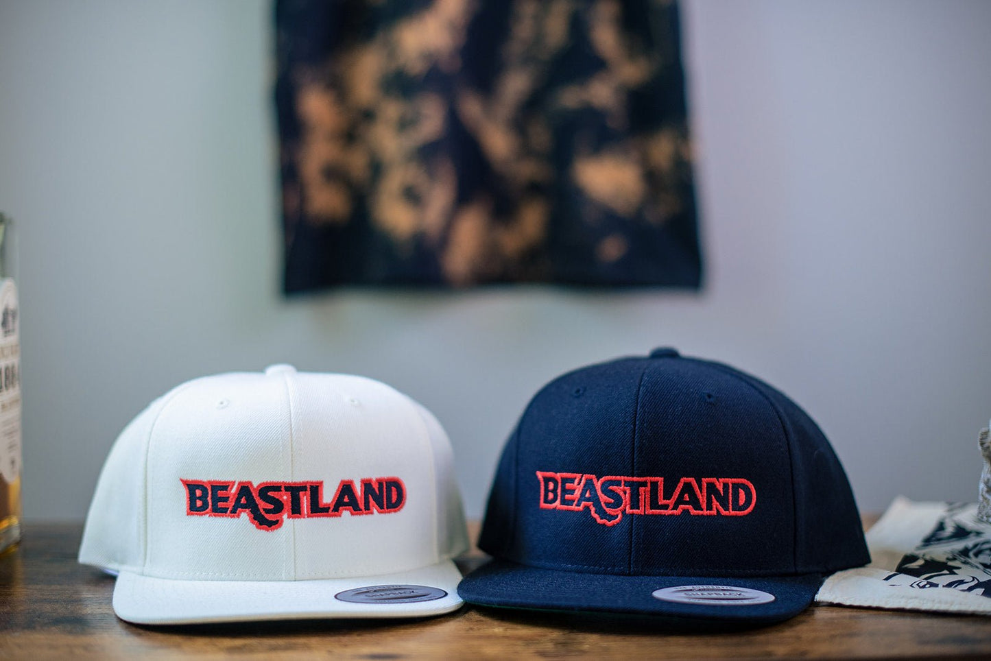 Beastland Snapback Hat Adjustable Wool Blend 6 Panel