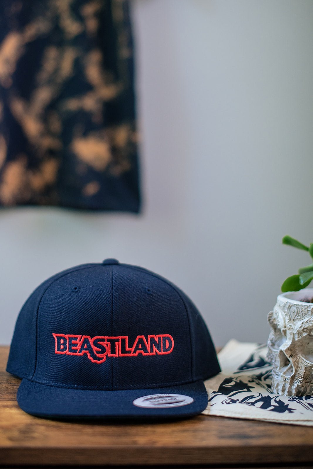 Beastland Snapback Hat Adjustable Wool Blend 6 Panel