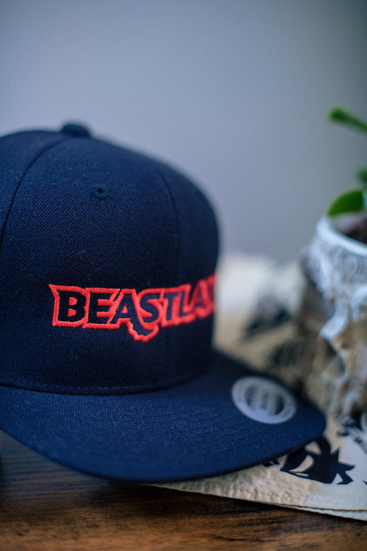 Beastland Snapback Hat Adjustable Wool Blend 6 Panel