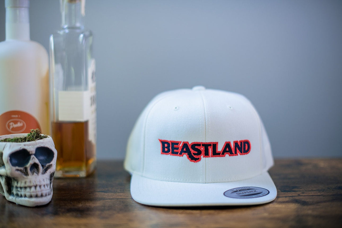 Beastland Snapback Hat Adjustable Wool Blend 6 Panel