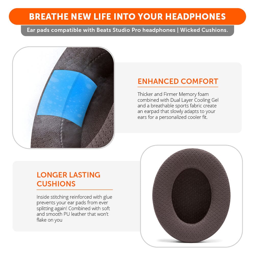 Beats Studio Pro Cooling Gel Earpads - WC FreeZe