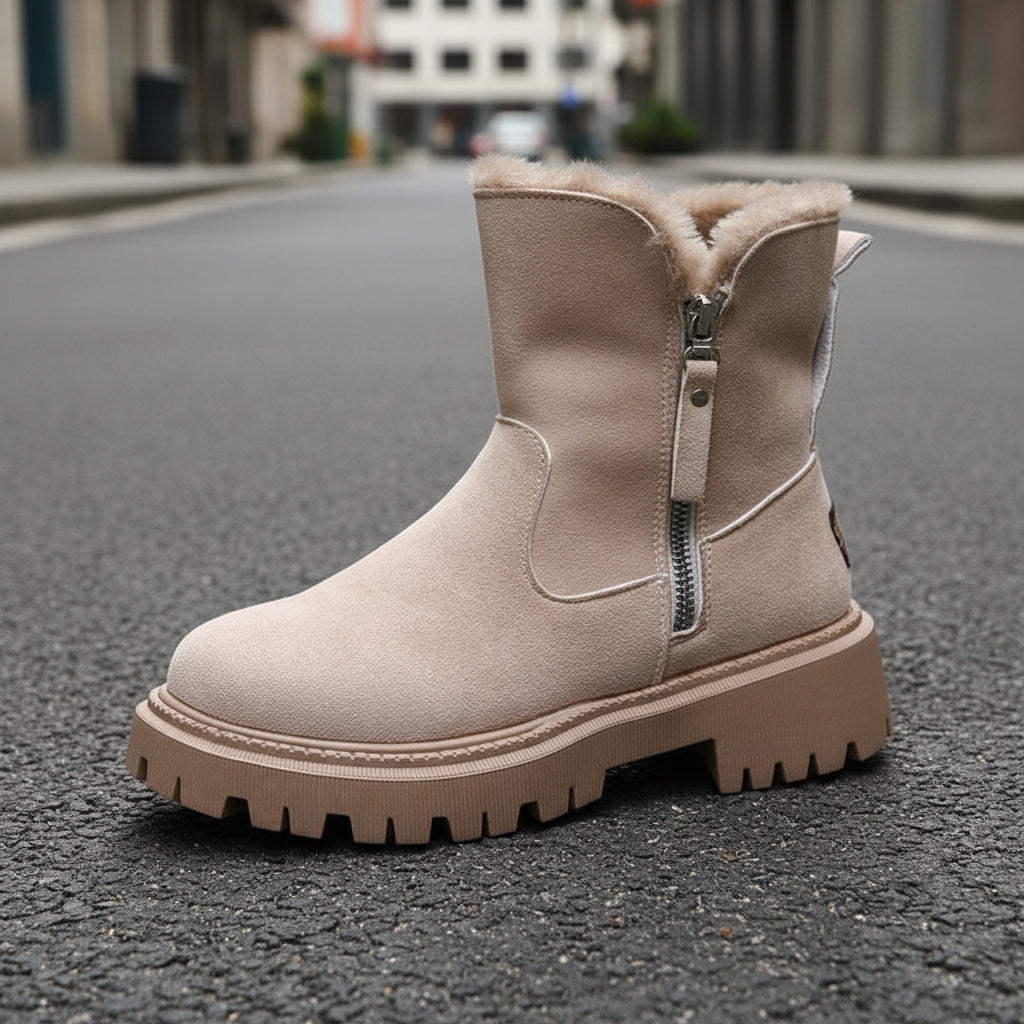 Women’s Plush Warm Waterproof Snow Boots Plus Size