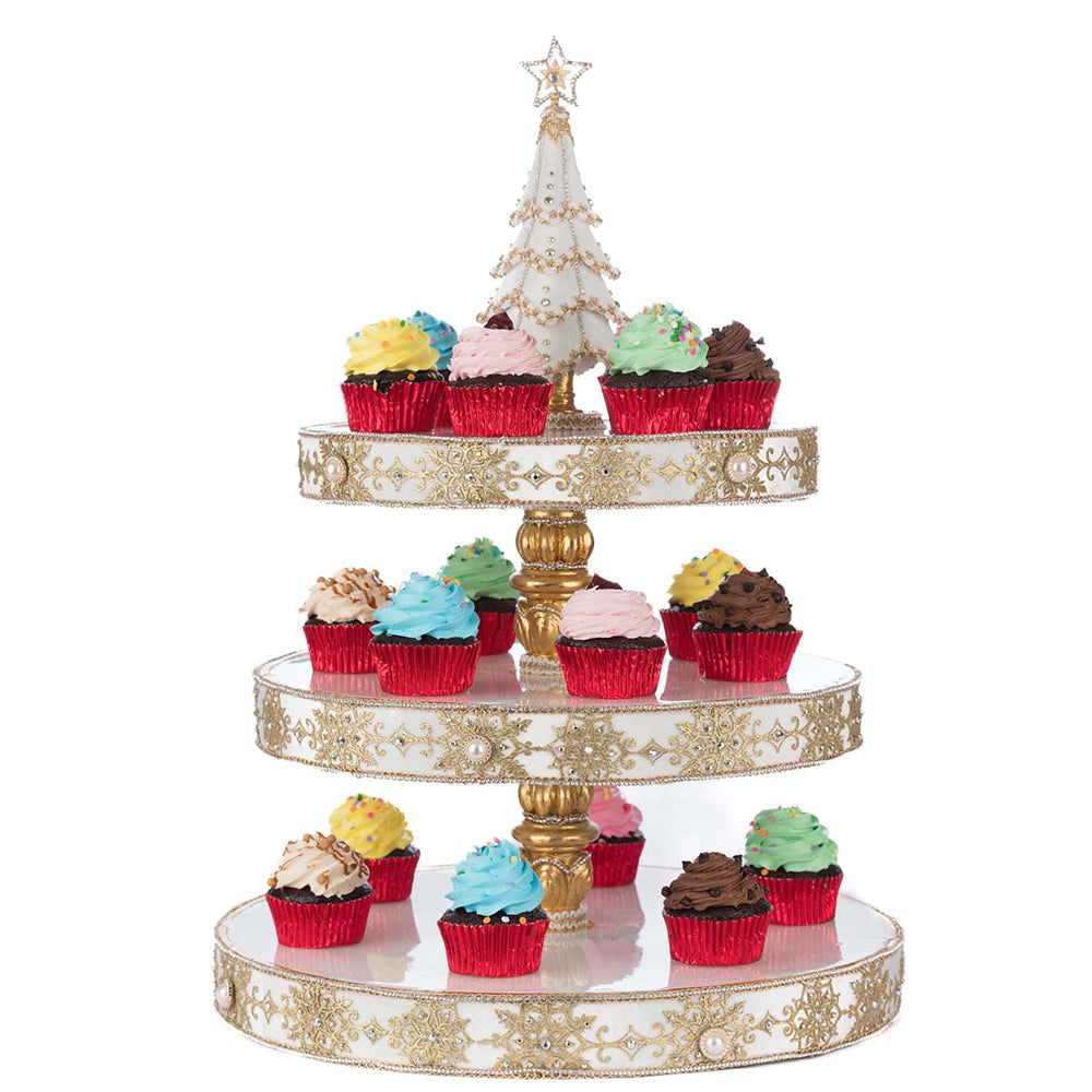 Bells of Brilliance Tiered Serving Tray by Katherine's Collection