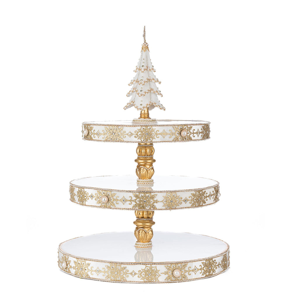 Bells of Brilliance Tiered Serving Tray by Katherine's Collection
