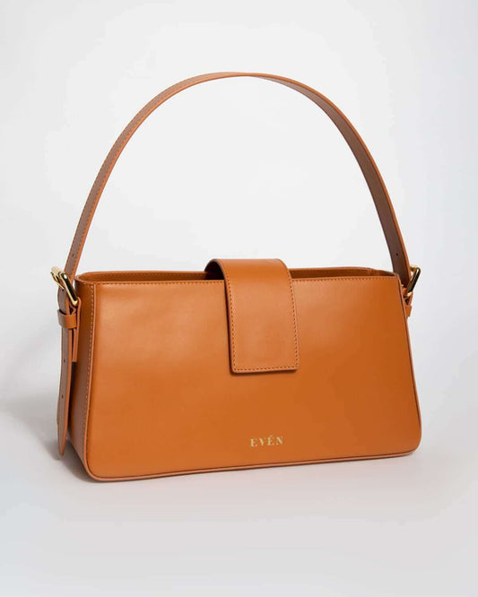 Belona Cognac Calfskin Leather Hobo Bag