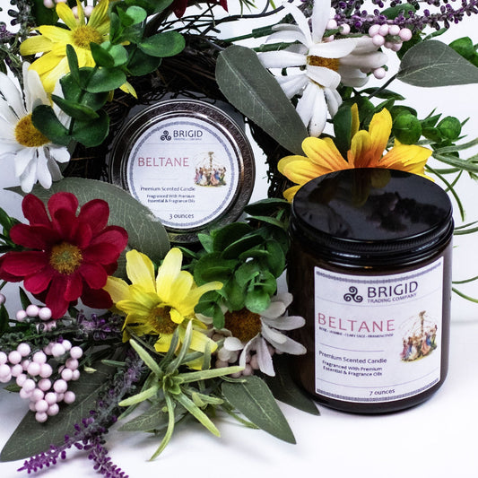Beltane Soy Wax Candle Rose Jasmine Clary Sage Frankincense