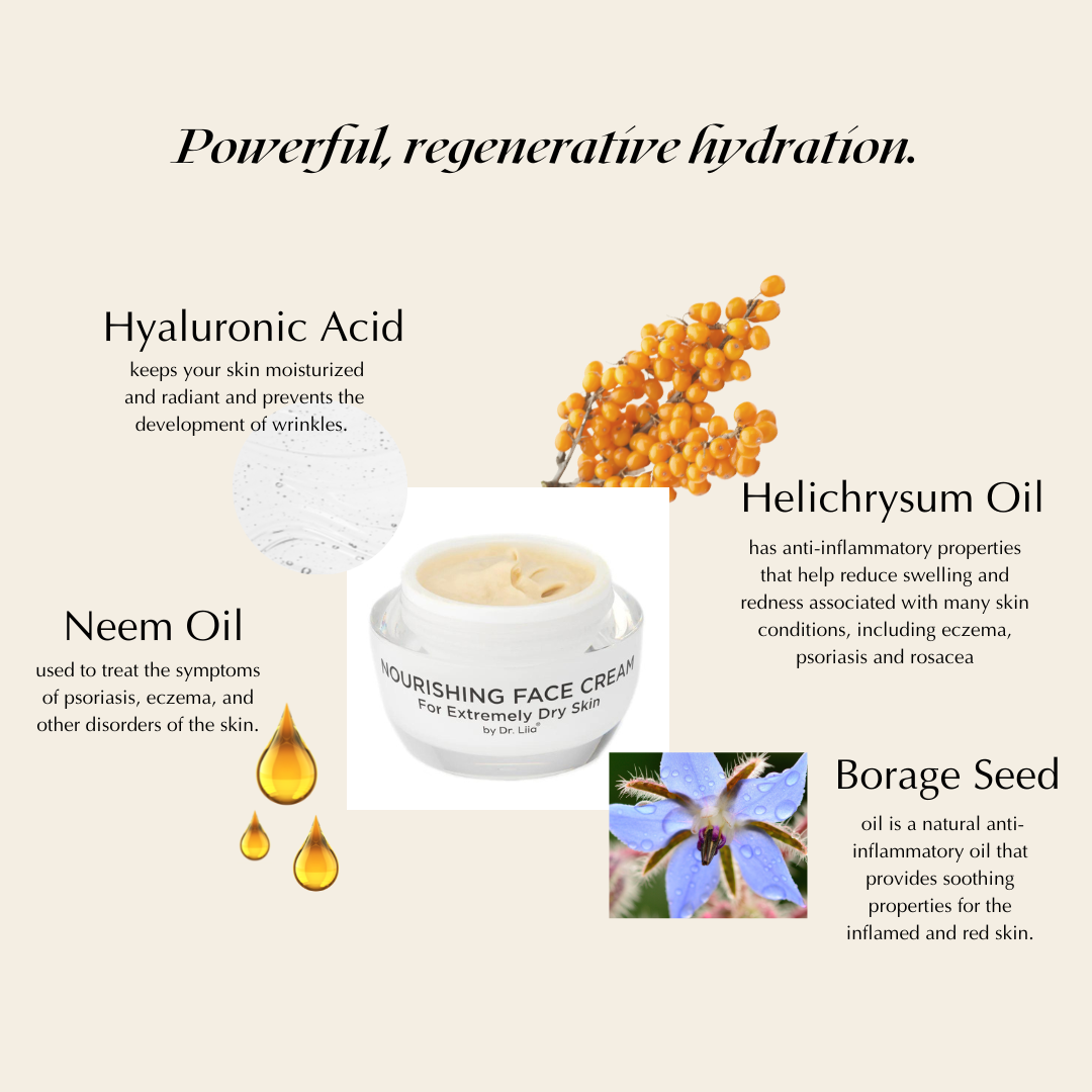 Nourishing Face Cream with Hydrating Oils for Dry Skin