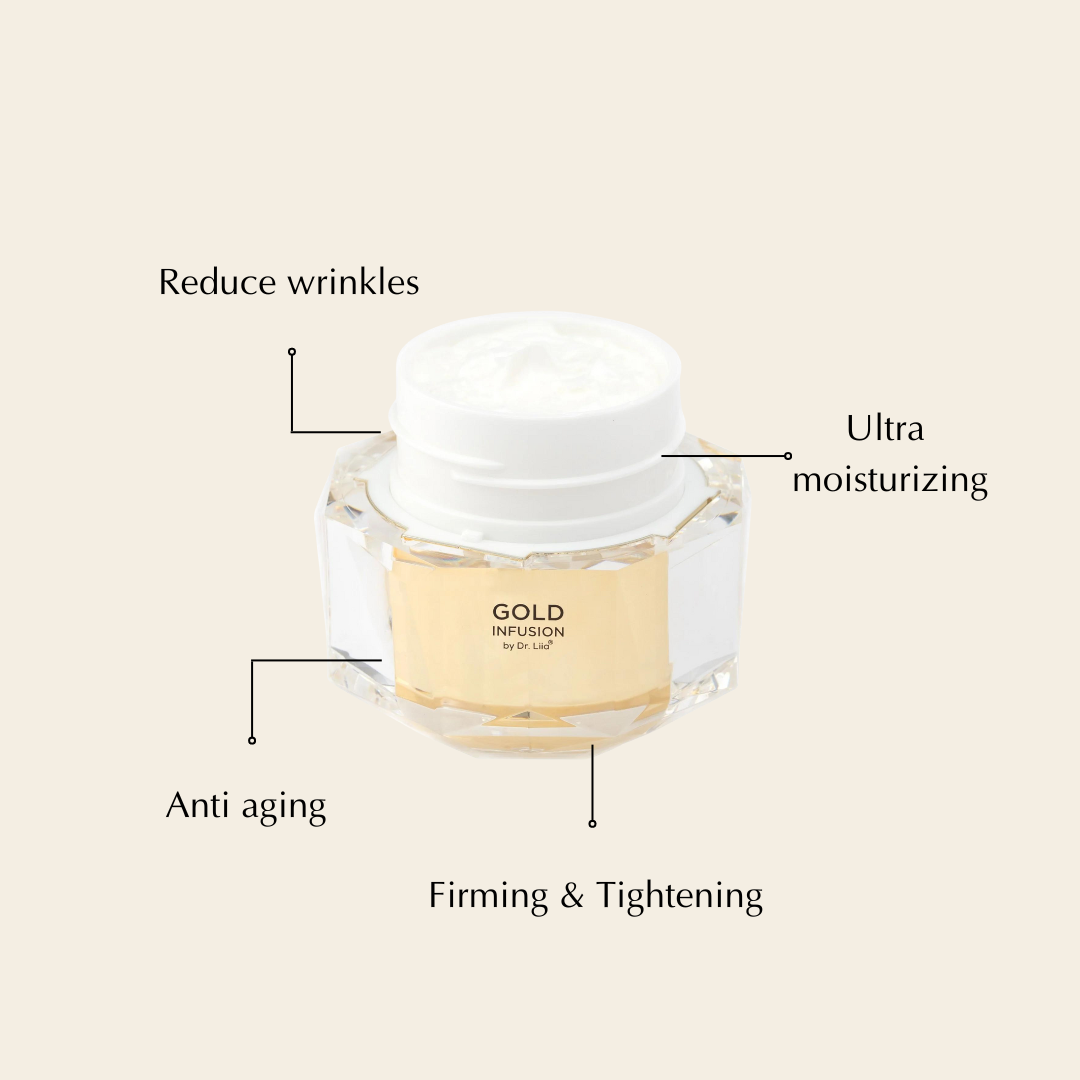 Gold Peptide Moisturizer with Niacinamide and Ceramide Face Cream