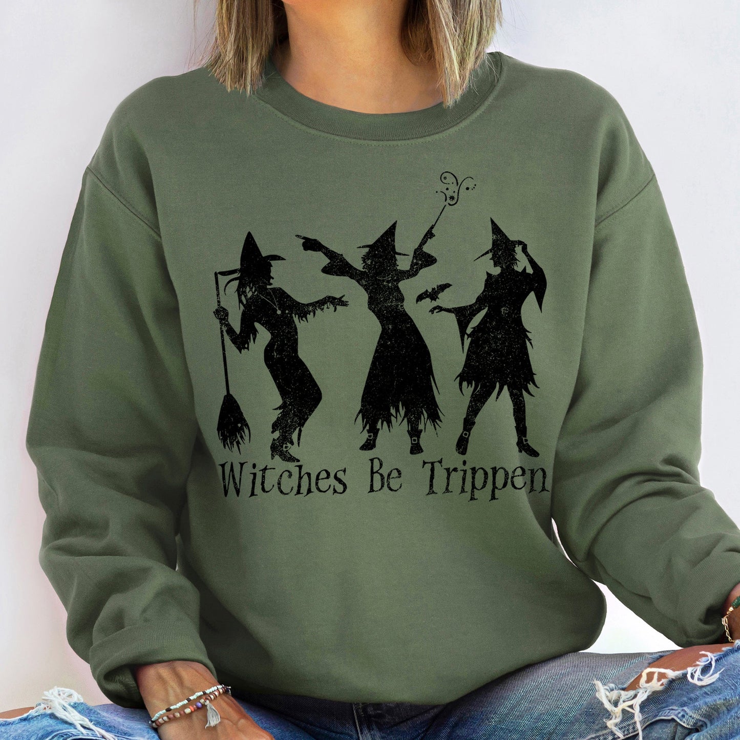 Witches Be Trippen Halloween Sweatshirt