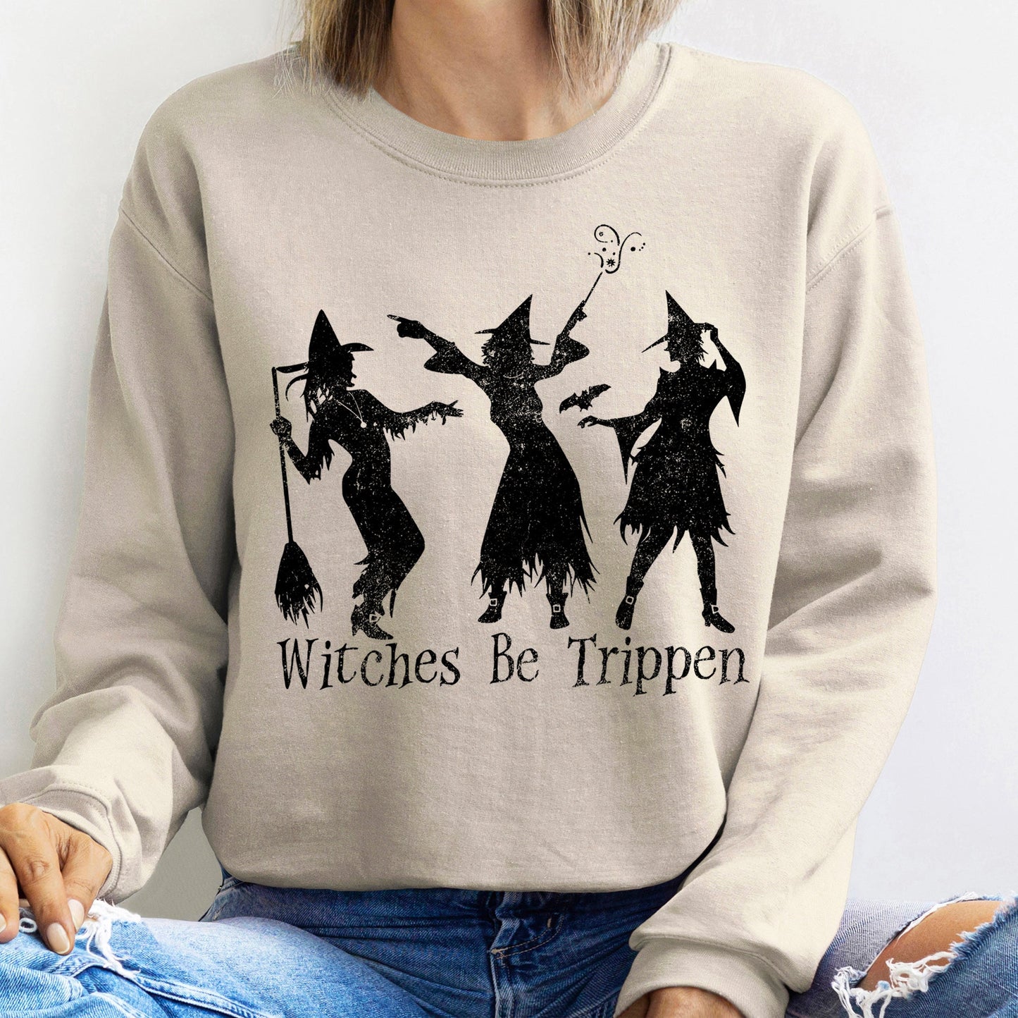 Witches Be Trippen Halloween Sweatshirt