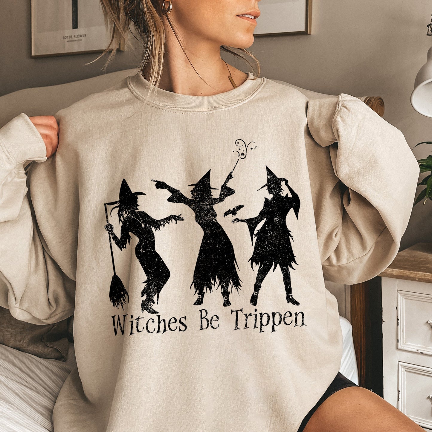 Witches Be Trippen Halloween Sweatshirt