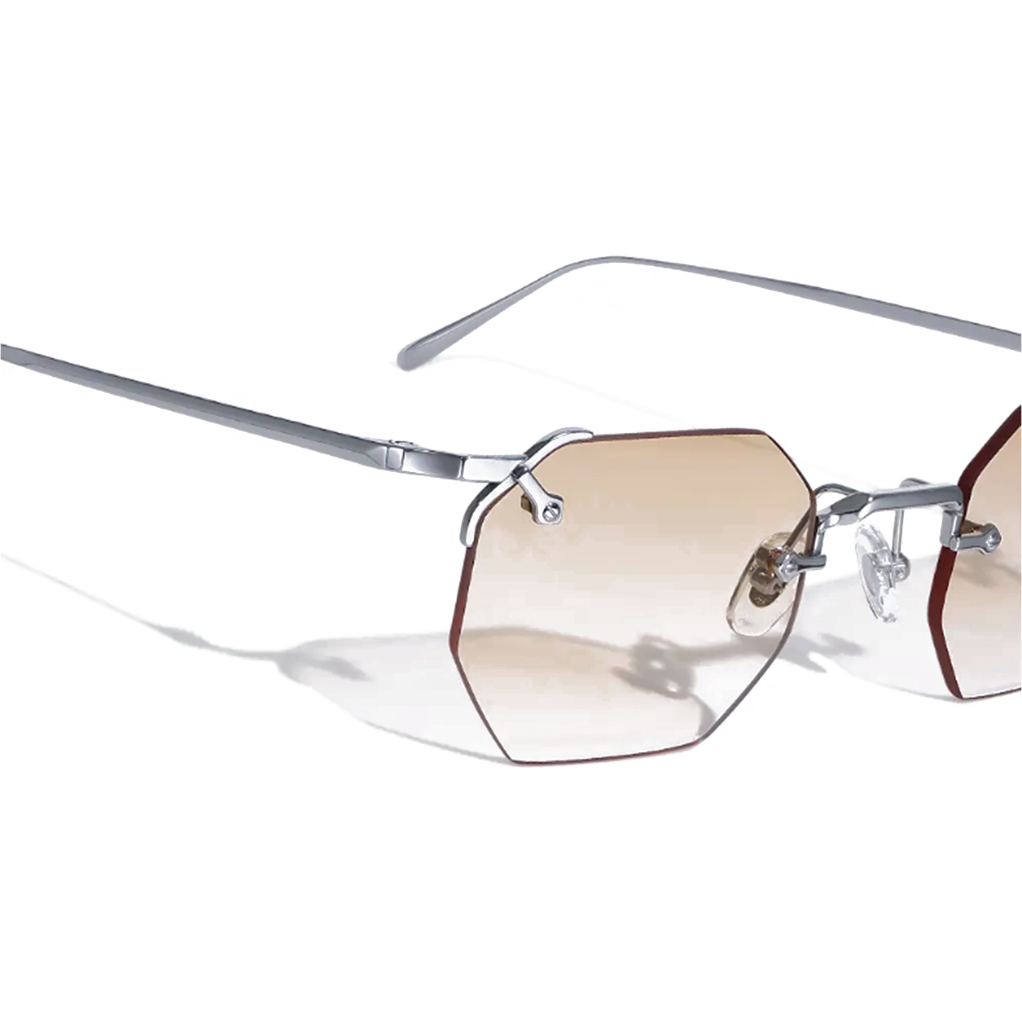 Aplos Metal Hexagon Sunglasses