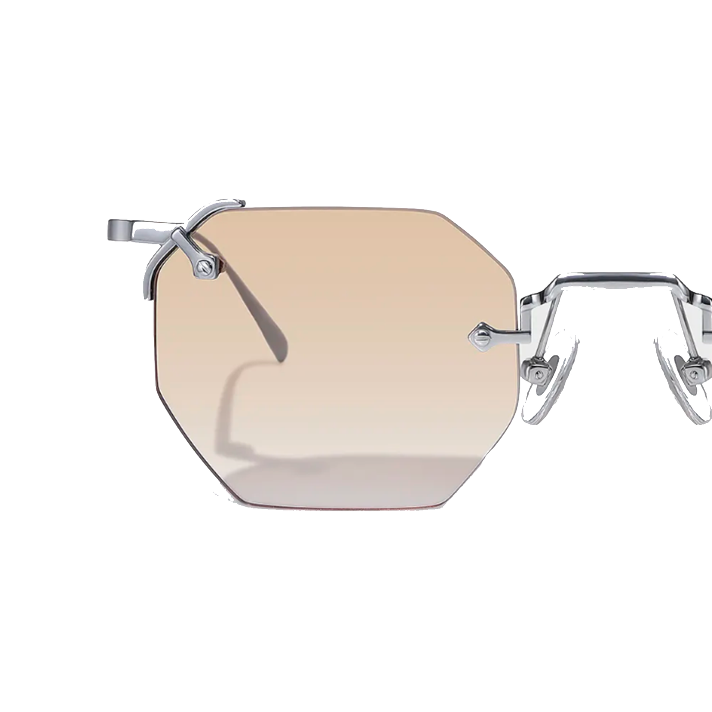 Aplos Metal Hexagon Sunglasses