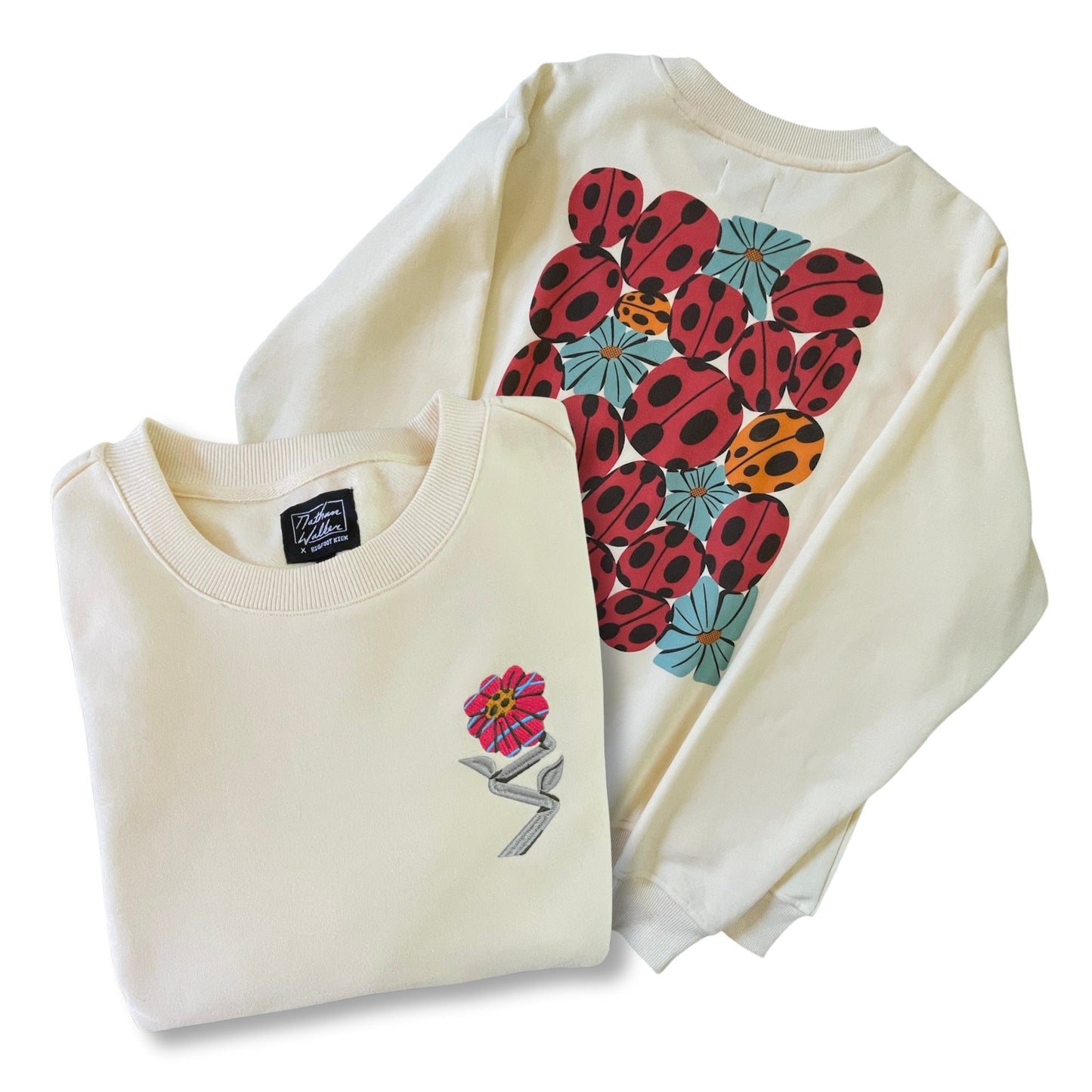 Bigfoot Found a Flower 100% Cotton Relaxed Fit Sweatshirt