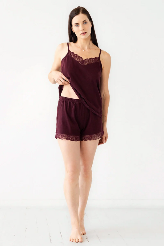 Pima Cotton Birdies Short Set Loungewear