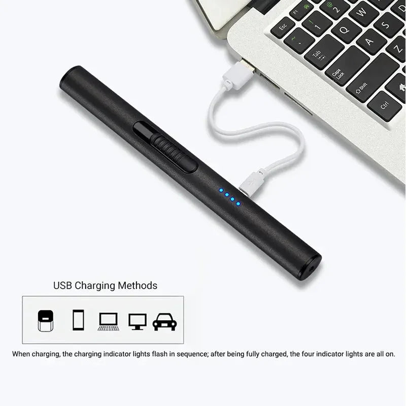 Black Flameless Rechargeable Candle Lighter