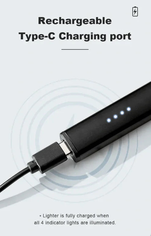 Black Flameless Rechargeable Candle Lighter