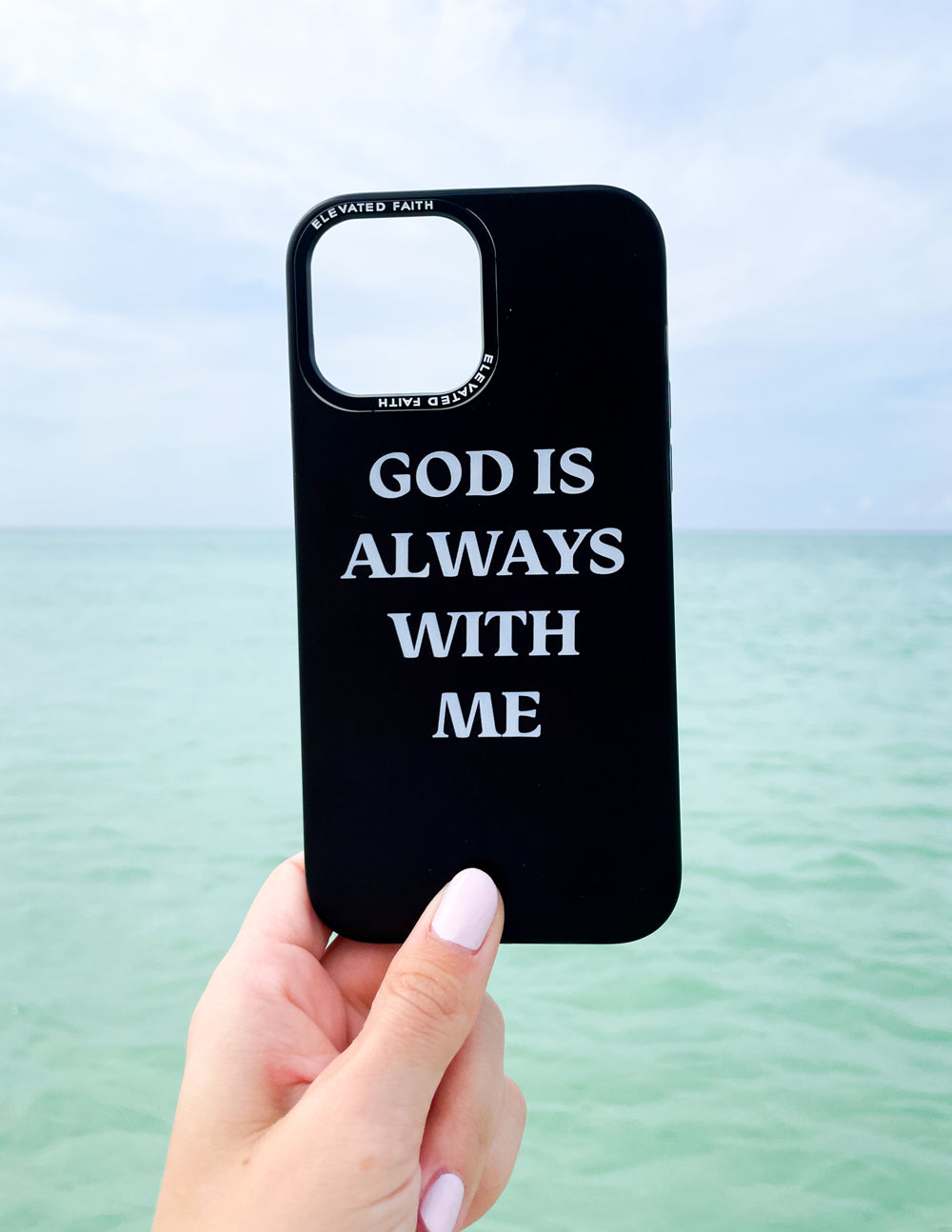 Black God is Always With Me Phone Case Durable Impact Protection