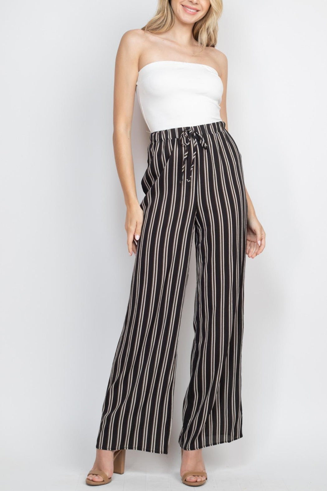 Black Stripes Lightweight Jumpsuit