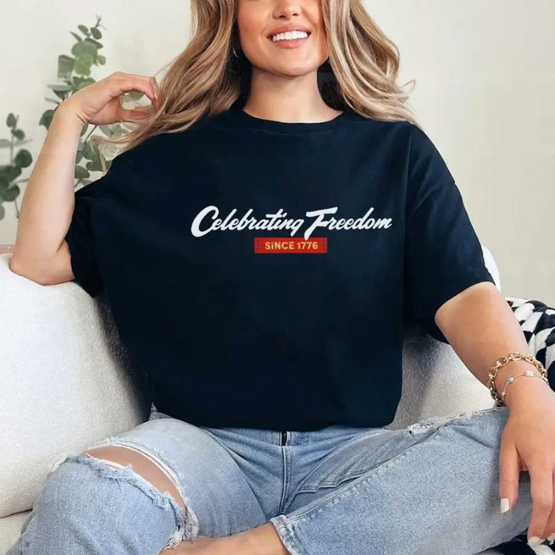 4th of July Patriotic T-Shirt Celebrating Freedom Since 1776 Tee