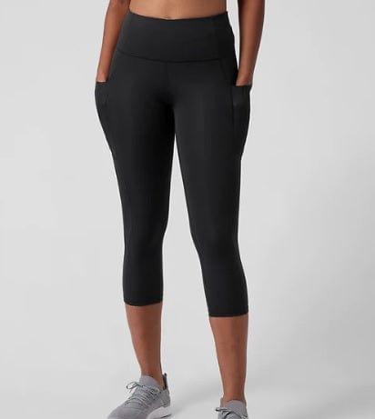 Soft Black Buttery Soft Capri Leggings 21' Inseam Charlies Project