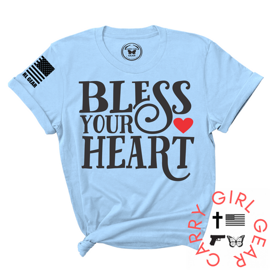 Bless Your Heart Soft Lightweight Tee Carry Girl Gear