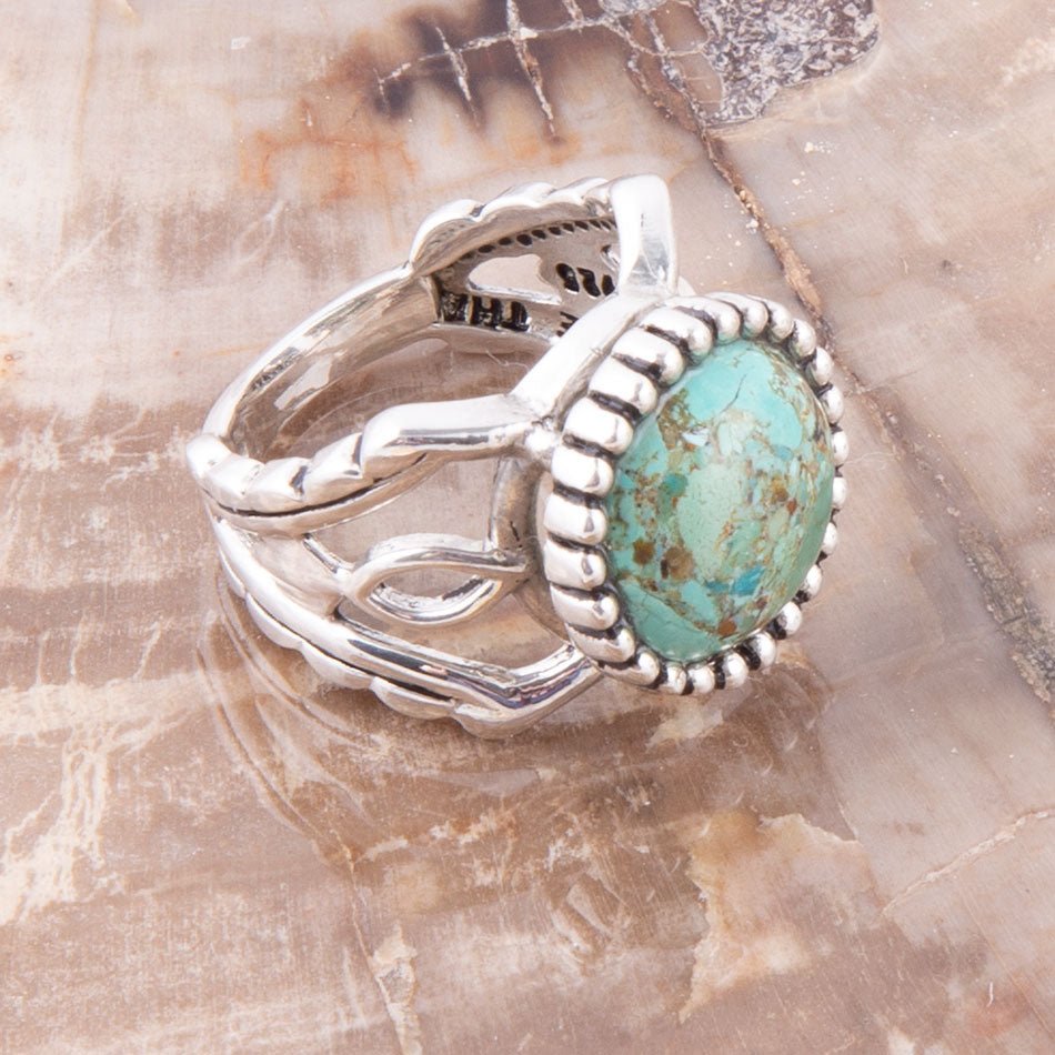Blessing Blue Turquoise Sterling Silver Ring