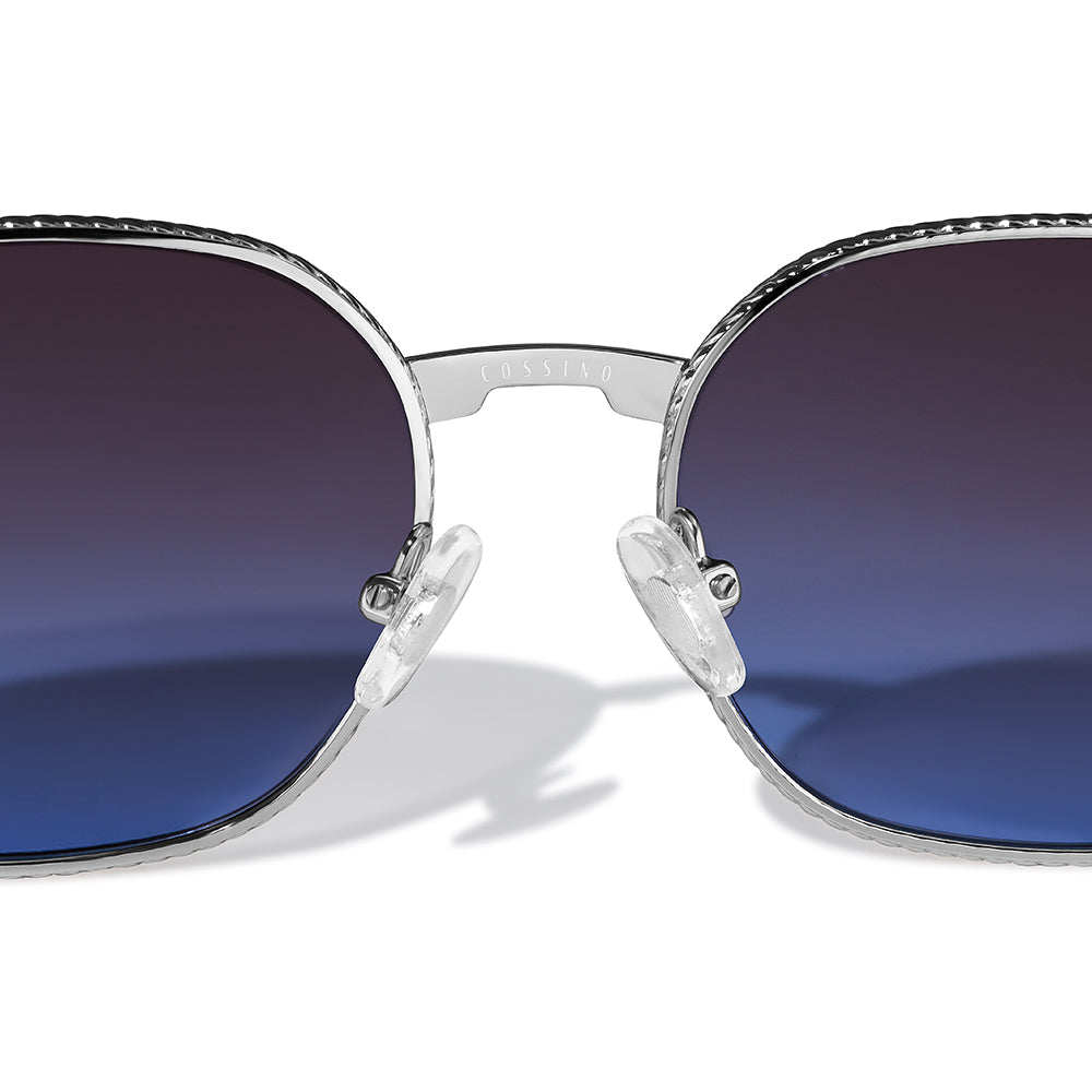 Bleu Violet Metal Frame Sunglasses