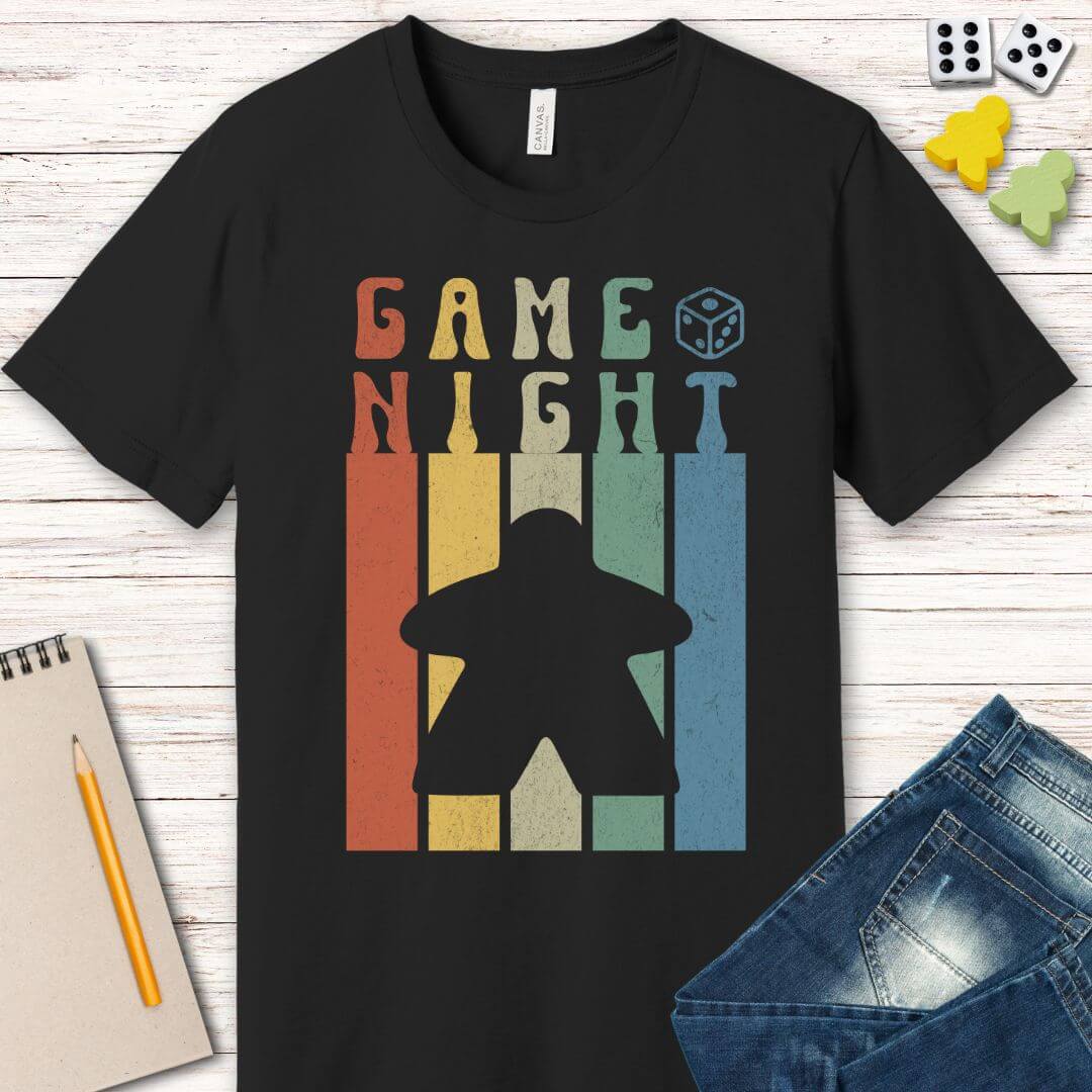 Board Game Night Shirt Retro Design Game Night Shirt