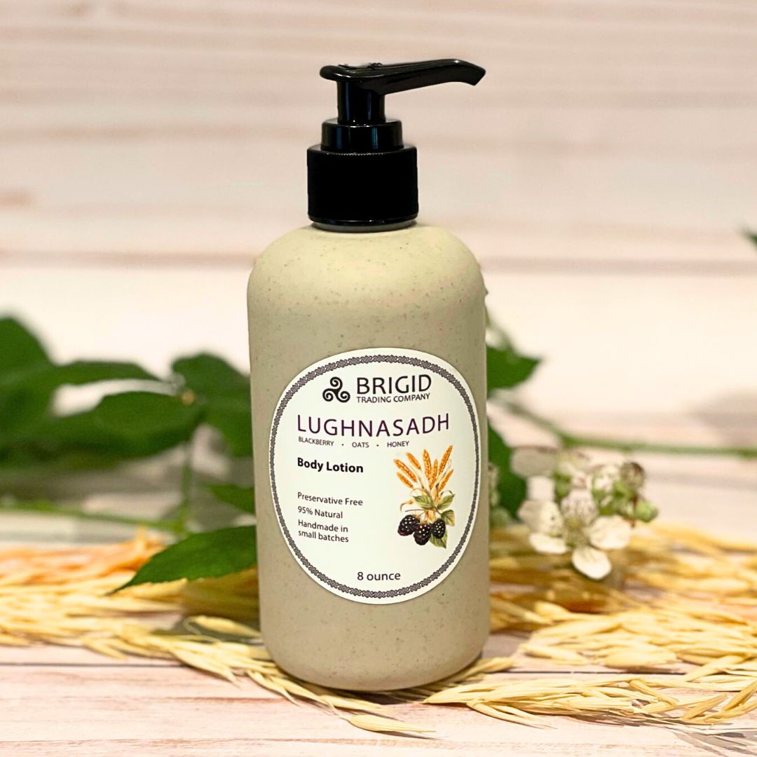 Natural Blackberry Oats Honey Body Lotion Lughnasadh Brigid Trading Company