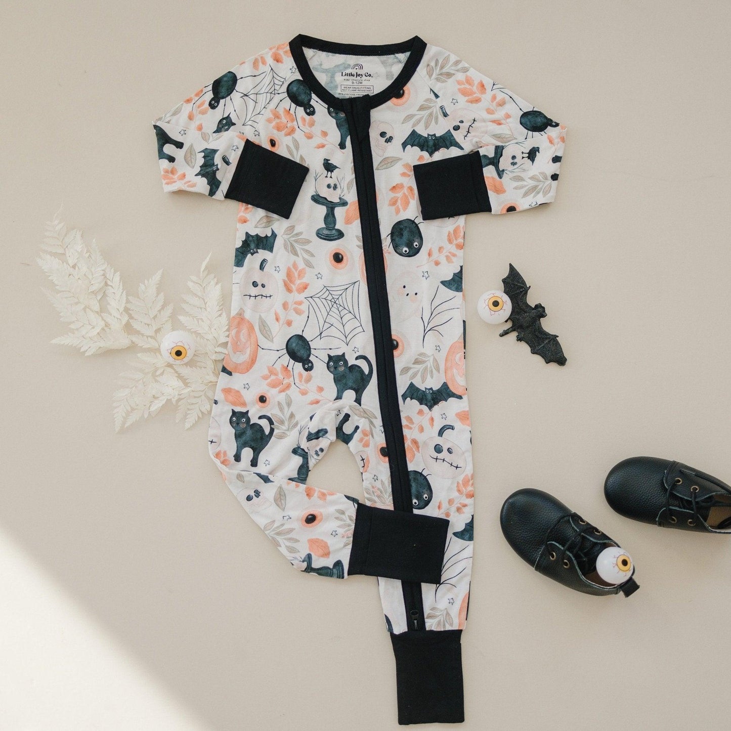 Boo Bash Halloween Bamboo Zippy Romper Pajamas Newborn & 0-3 Months