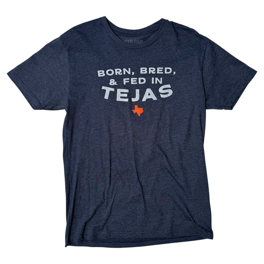 Born Bred & Fed Midnight Navy Unisex Crew Cut T-Shirt