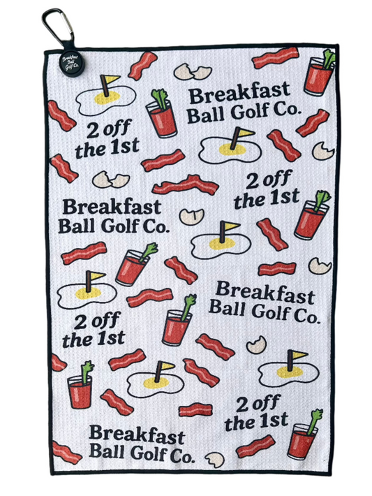 Breakfast Ball Absorbent Golf Towel Breakfast Ball Golf Co.