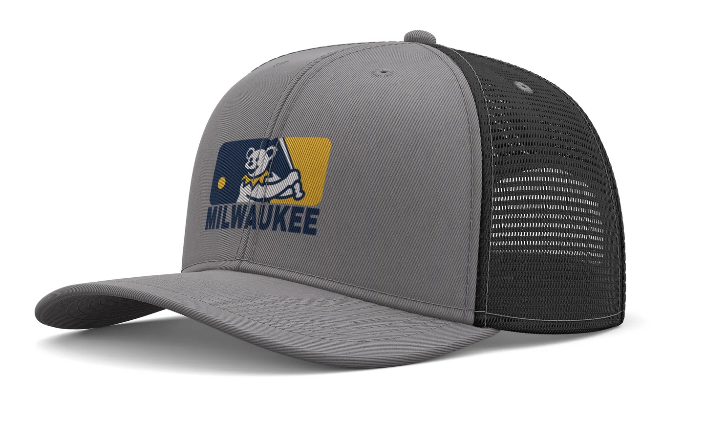 Milwaukee Baseball Dancing Bear Trucker Cap The Ballpark Collection