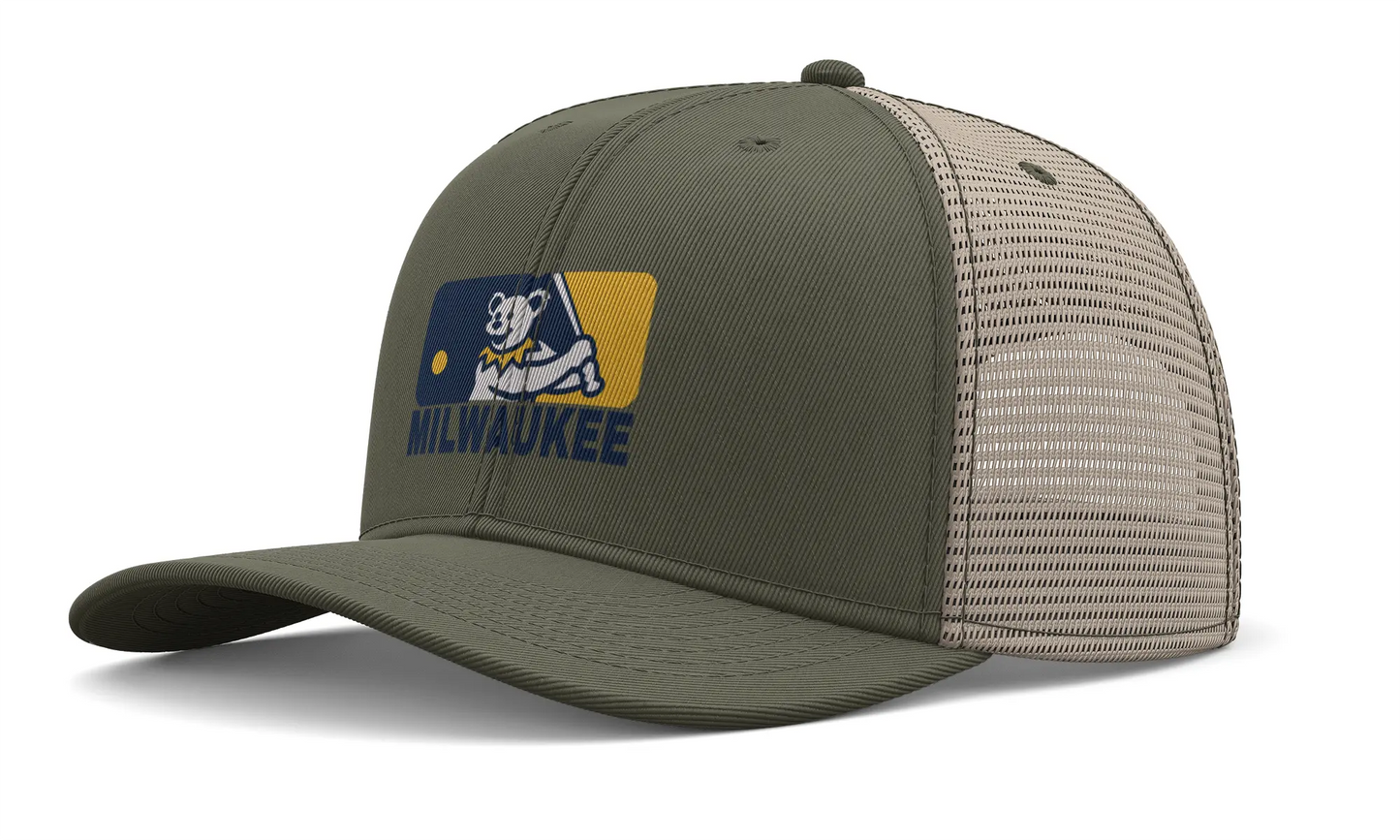 Milwaukee Baseball Dancing Bear Trucker Cap The Ballpark Collection