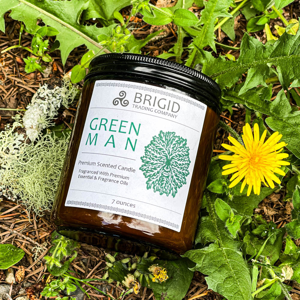 Green Man Moss Rainwater Old Growth Forests White Musk Soy Wax Candle