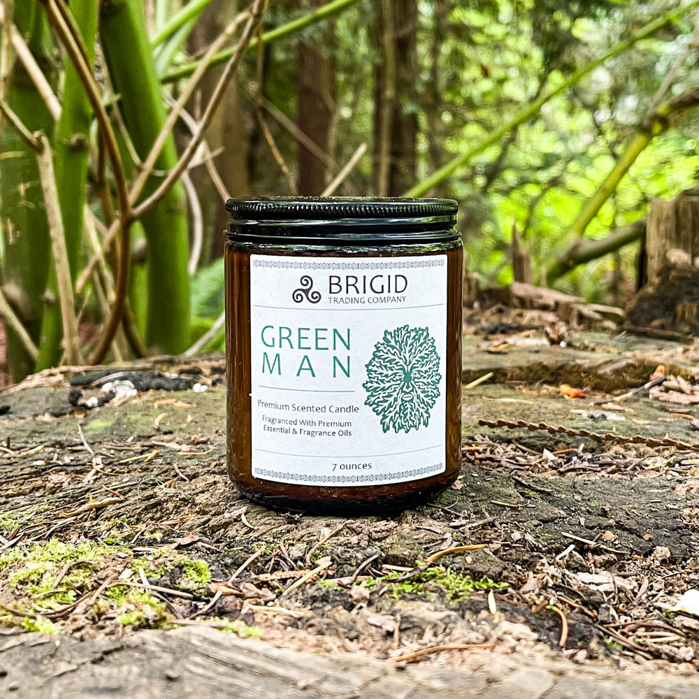 Green Man Moss Rainwater Old Growth Forests White Musk Soy Wax Candle