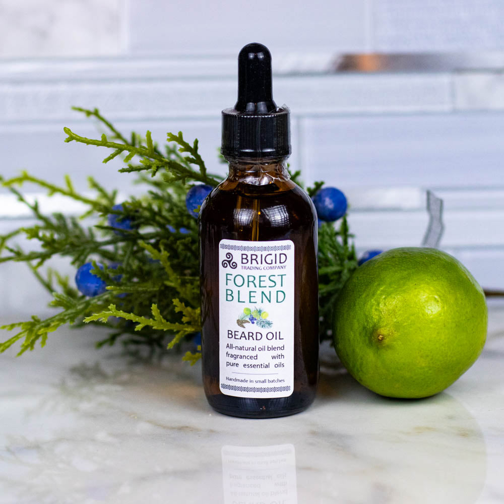 Natural Forest Blend Beard Oil with Juniper Pine Balsam Cedar Lime