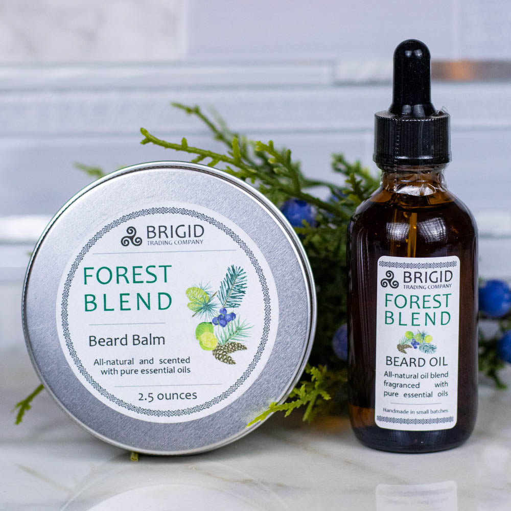 Natural Forest Blend Beard Oil with Juniper Pine Balsam Cedar Lime