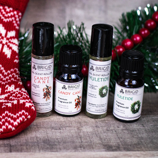 Yuletide Fragrance Roller Juniper Christmas Wreaths Pine Trees and Bonfire Smoke