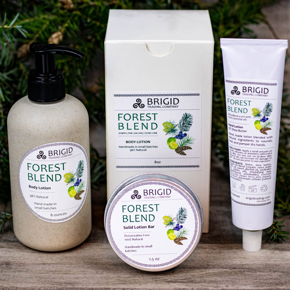 Forest Blend Natural Body Lotion with Juniper Pine Balsam Cedar Lime