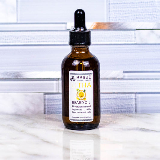 Natural Beard Oil Lemon Ylang Ylang Sweet Orange Myrtle Litha